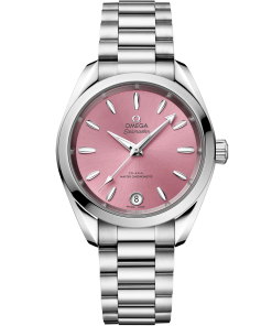 Omega Seamaster Aqua Terra Shades 34 mm Shell pink Dial Stainless Steel Bracelet 220.10.34.20.10.003
