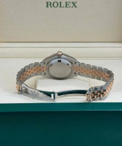 Alternative view of Rolex Lady-Datejust 28mm  279161 Chocolate Roman Dial, Two Tone Stainless Steel & 18K Rose Gold Oyster Bracelet Women's Watch
