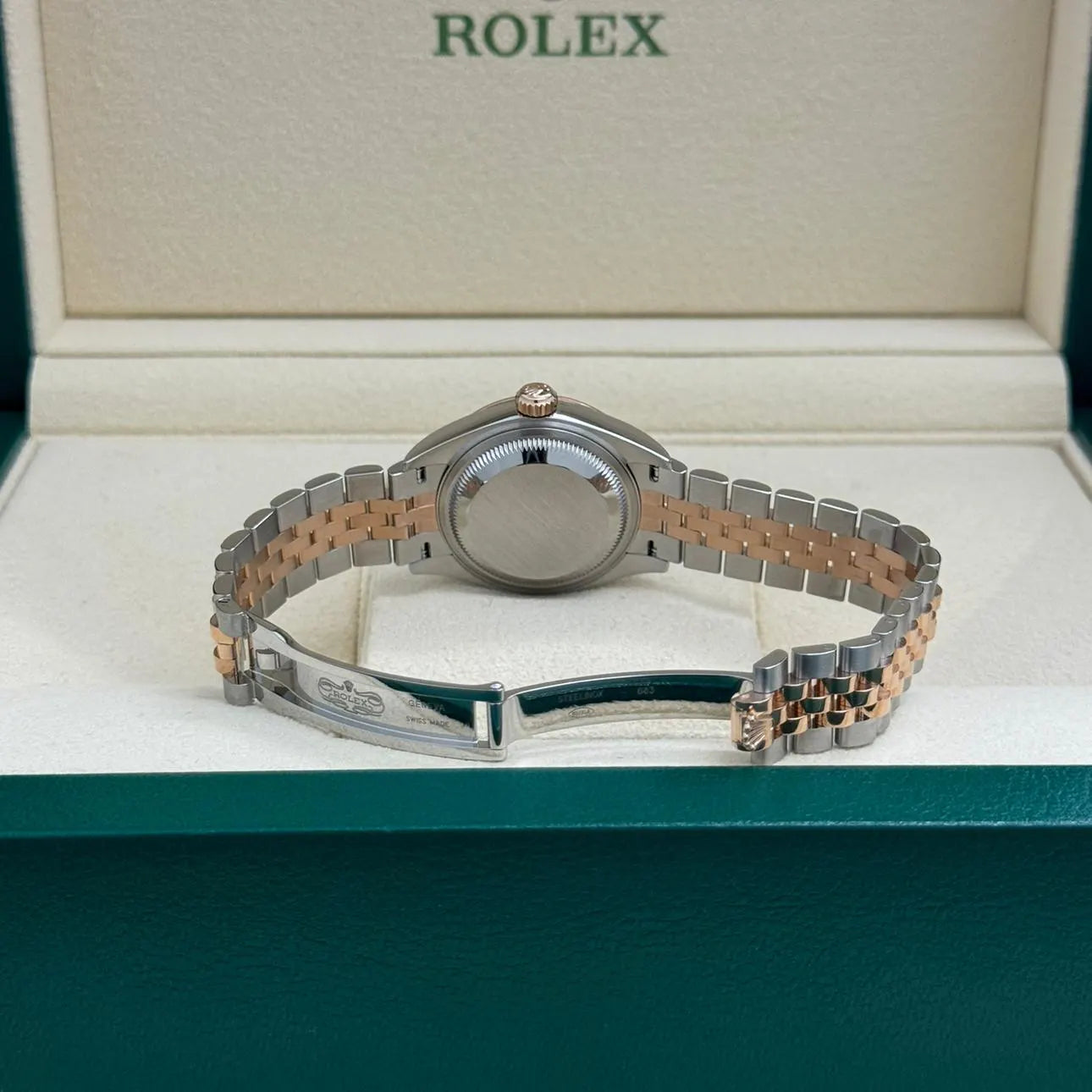 Rolex Lady-Datejust 28mm 279161 Chocolate Roman Dial, Two Tone Stainless Steel & 18K Rose Gold Oyster Bracelet Women's Watch - Image 2