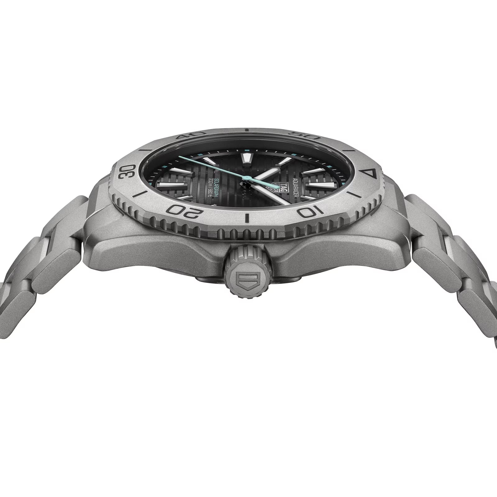 TAG Heuer Aquaracer Professional 200 Solargraph 40mm Mens Watch Titanium WBP1180.BF0000 - Image 3