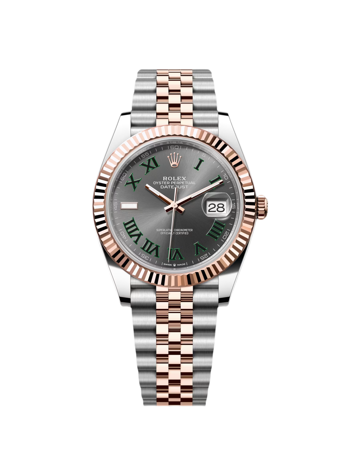 Rolex Datejust 41mm 126331 Oyster Band Steel and Everose Gold Men’s Watch - Image 6