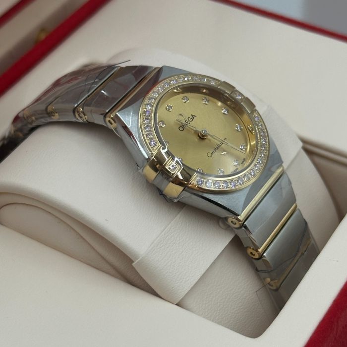 Omega Constellation Ladies' Selection 25mm steel �?yellow gold on steel �?yellow gold 131.25.25.60.58.001 - Image 4