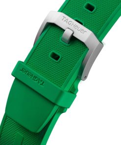 Alternative view of TAG Heuer Formula 1 Quartz Chronograph 200M 43mm Mens Watch Green Rubber CAZ101AP.FT8056