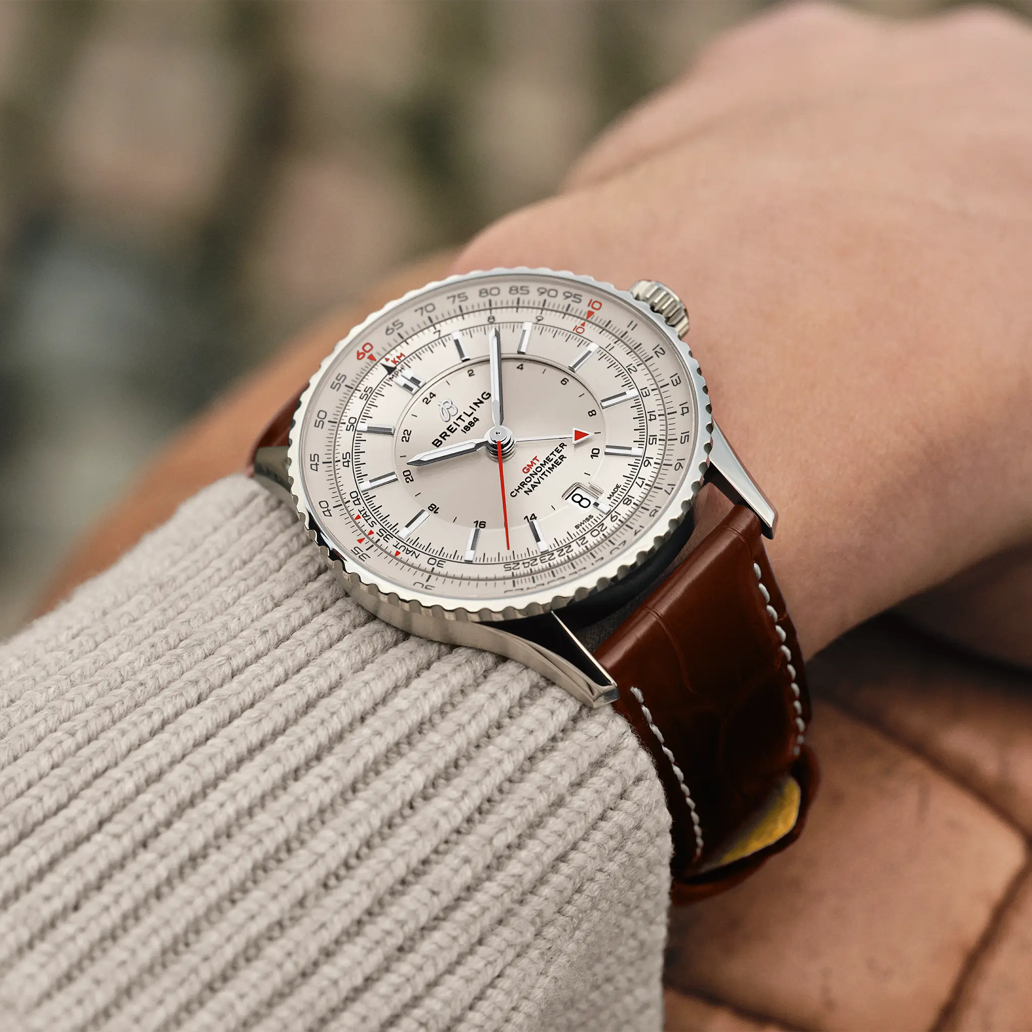 Breitling Navitimer Automatic GMT 41mm A32310211G1P1 - Image 5