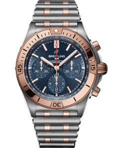 Breitling Watch Chronomat B01 42 Blue Bracelet