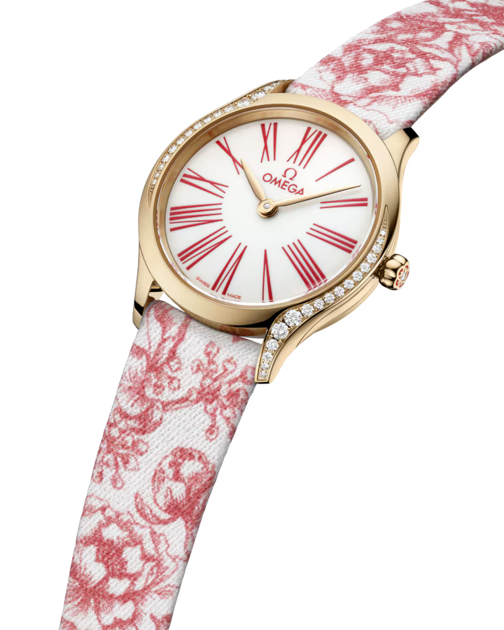Omega De Ville Mini Trésor 26mm White Dial with Diamonds Moonshine�?18k Rose Gold Strap 428.57.26.60.04.003 - Image 2
