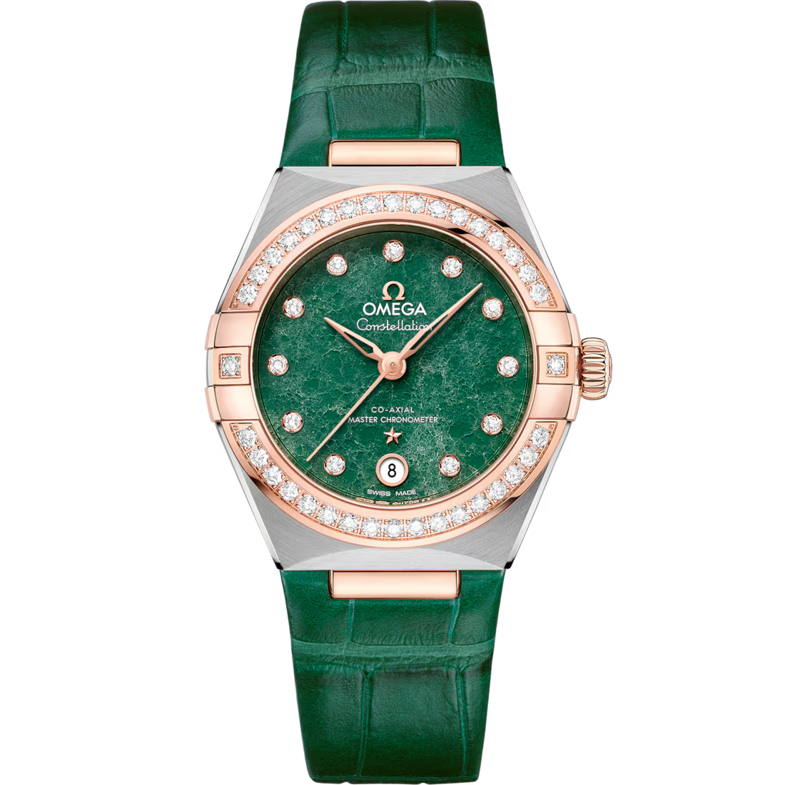 Omega Constellation Ladies' Selection 29mm steel �?Sedna�?gold on leather strap 131.28.29.20.99.001