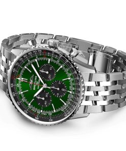 Alternative view of 【VIP Advanced customized version�?-Breitling AB0137241L1A1 Navitimer B01 Green Dial - Νew