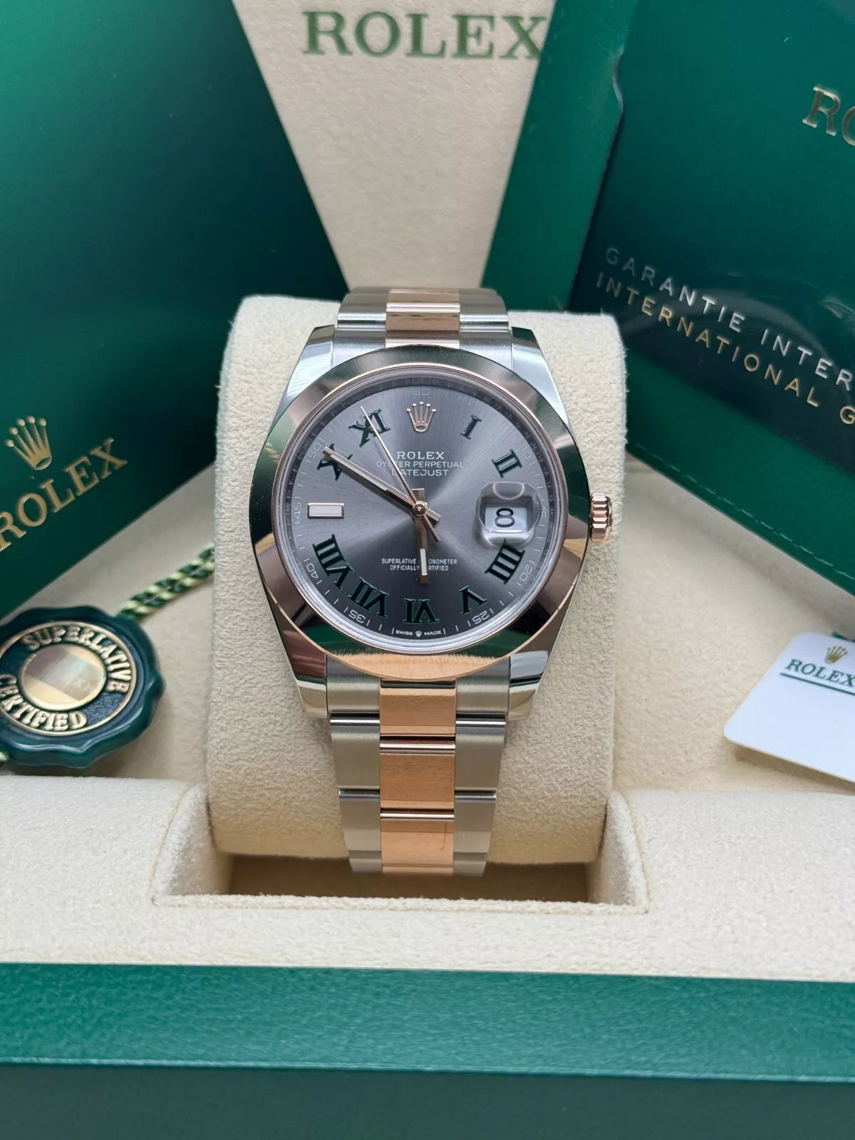 Rolex Datejust 41mm 126331 Oyster Band Steel and Everose Gold Men’s Watch - Image 7