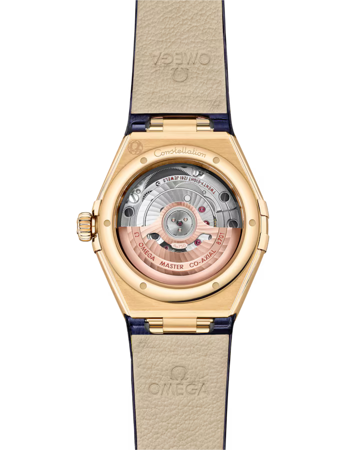 Omega Constellation Ladies' Selection 29mm yellow gold on leather strap 131.53.29.20.53.001 - Image 3