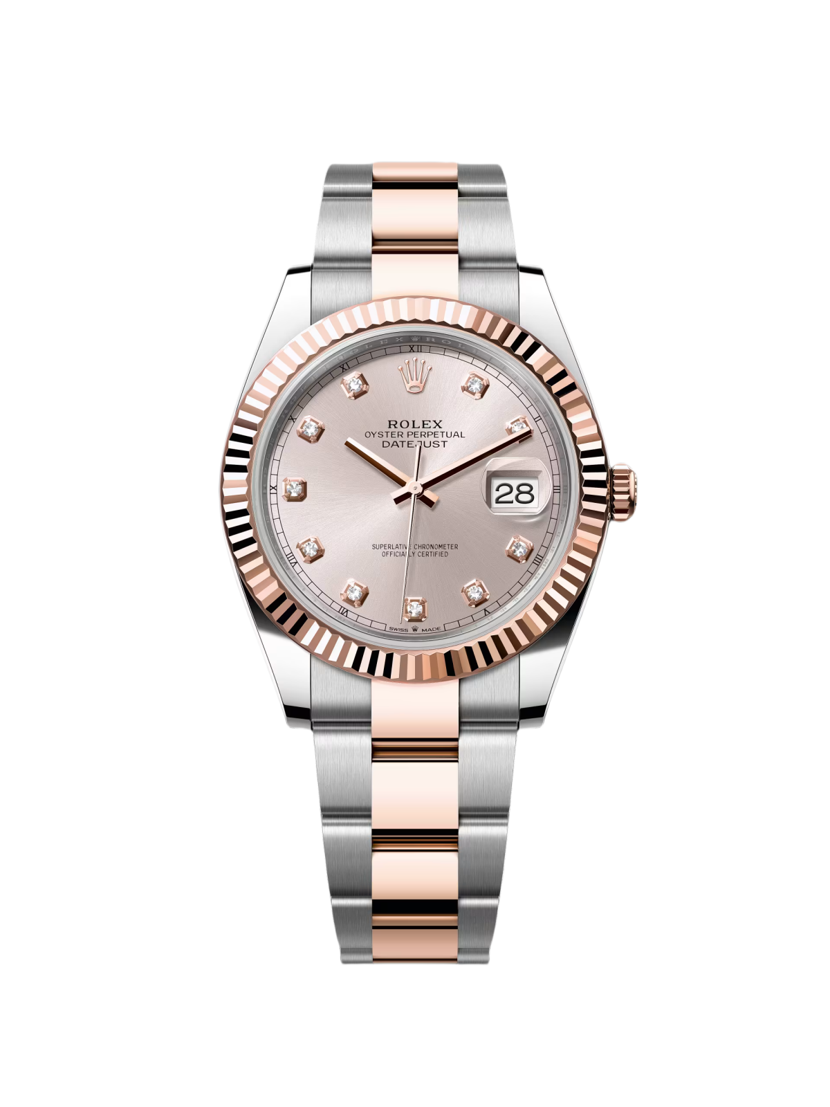 Rolex Datejust 41mm 126331 Sundust Diamond Jubilee Steel and Everose Gold Watch - Image 5