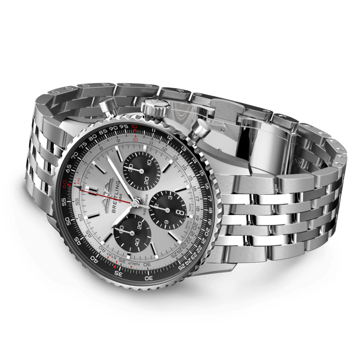 Breitling AB0138241G1A1 Navitimer B01 Silver Dial - Νew - Image 4
