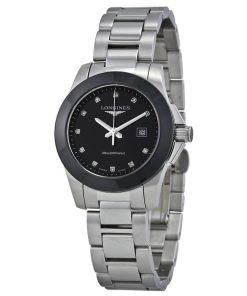Longines Women's L32574576 Conquest Diamond Stainless Steel Watch