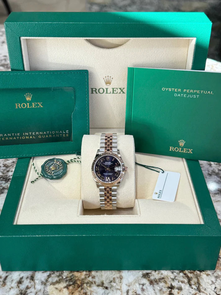 Rolex Datejust m278271-0019/0020 Aubergine 31mm Dial Oyster Bracelet Watch - Image 9
