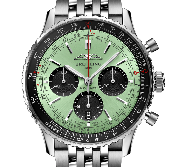 Breitling AB0138241L1A1 Navitimer B01 Green Dial - Νew - Image 2