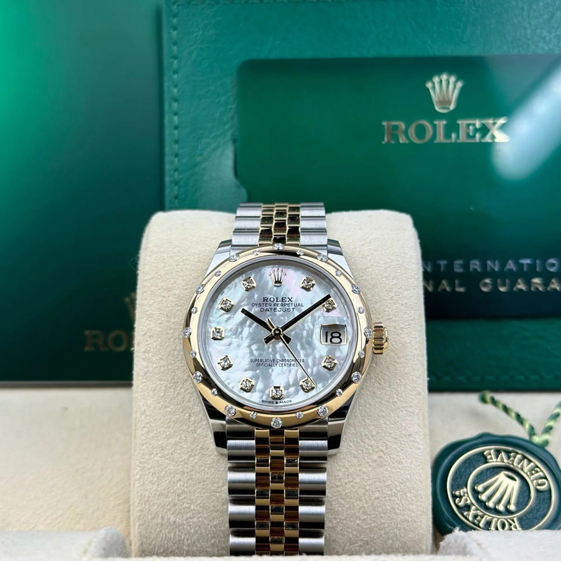 Rolex Datejust m278341-0025/0026 Mother-of-Pearl Dial 31mm Jubilee Bracelet - Image 12