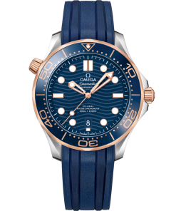 Omega Seamaster Diver 300M 42mm Blue Dial Stainless Steel and Sedna�?18k Rose Gold Strap 210.22.42.20.03.002