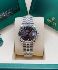 Alternative view of Rolex Datejust m278274-0027/0028 Dark Grey 31mm Dial Oyster Watch