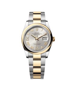Rolex Datejust 126203 Silver Roman Dial 36mm Domed Bezel