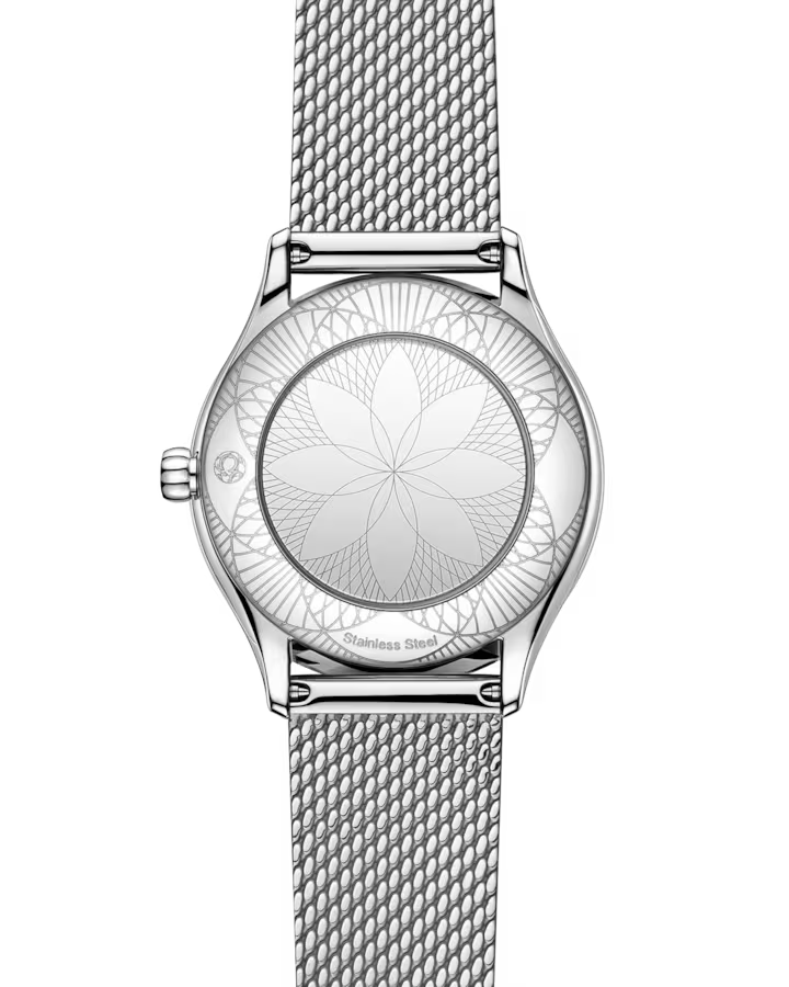 Omega De Ville Mini Trésor 26mm White Dial with Diamonds Stainless Steel Bracelet 428.15.26.60.04.002 - Image 2
