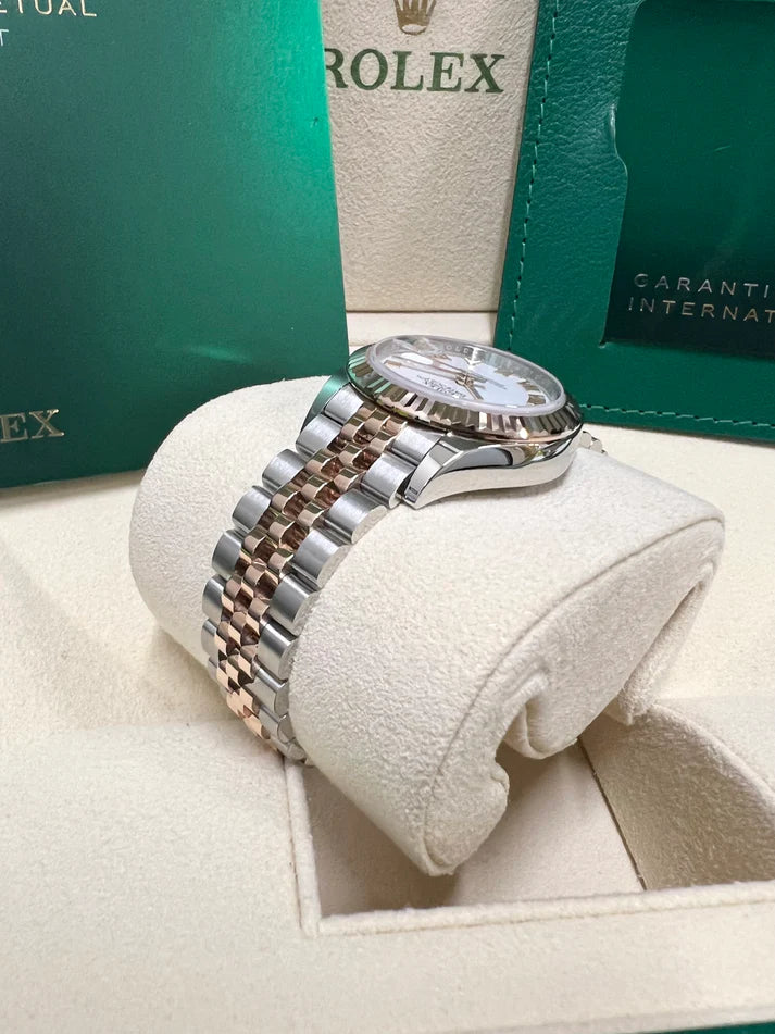 Rolex Lady-Datejust 28mm 279171 White Roman Oyster Stainless Steel and Rose Gold - Image 5