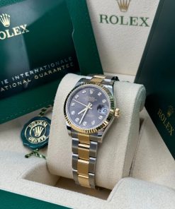 Alternative view of Rolex Datejust m278273-0021/0022 31mm Dark Grey Dial Stainless Steel and Yellow Gold Oyster Watch