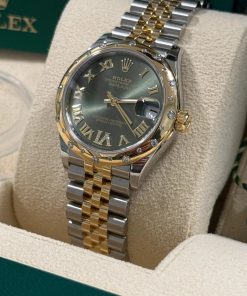 Alternative view of Rolex Datejust m278343 Datejust Green Dial 31mm Jubilee Steel and Yellow Gold