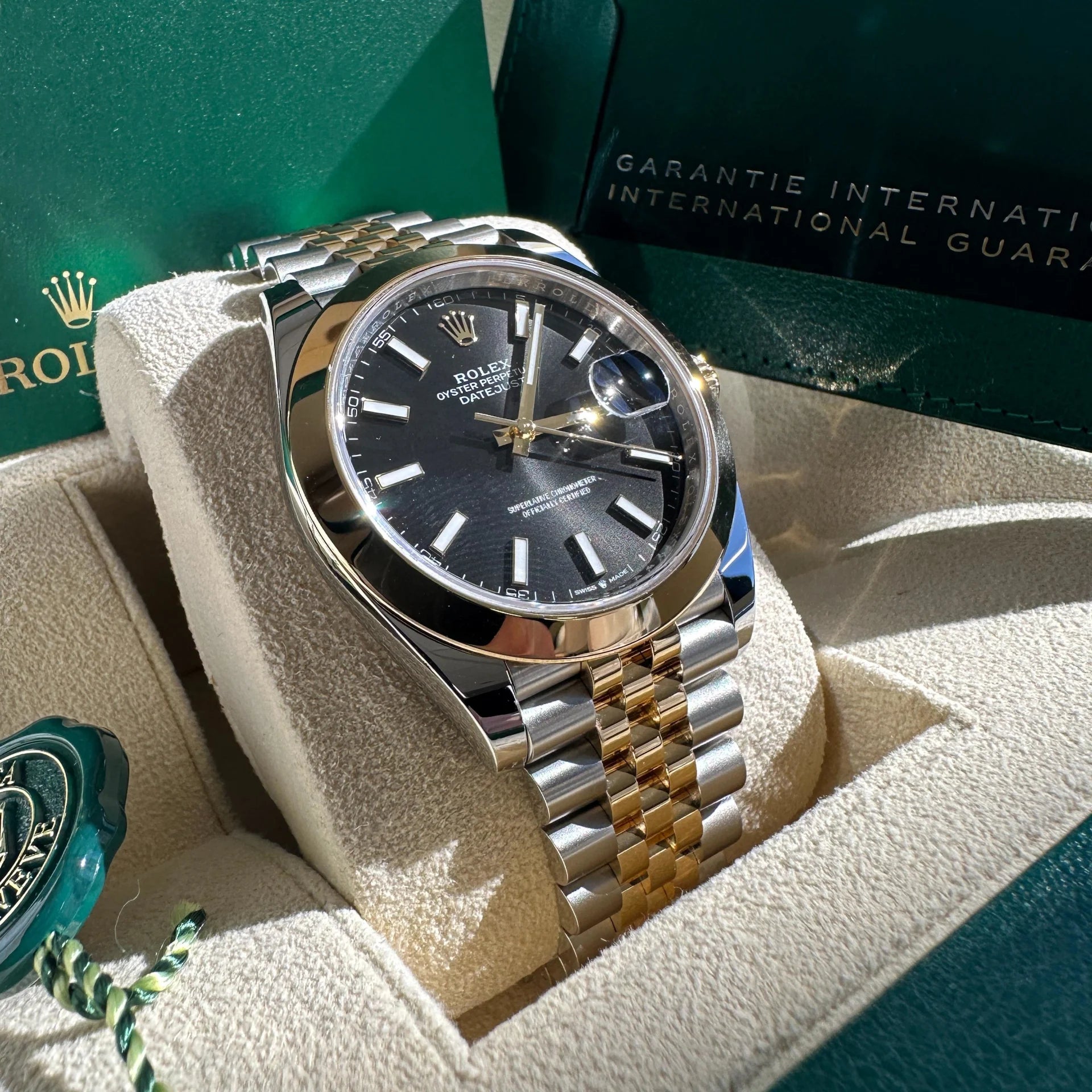 Rolex Datejust 41mm 126303 Black Index Jubilee 41mm Steel and Yellow Gold Mens Watch - Image 7