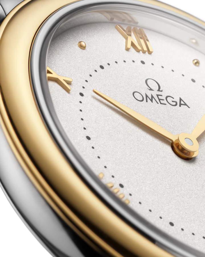 Omega De Ville Prestige 30 mm Silver Dial Stainless Steel and 18k Yellow Gold Bracelet 434.20.30.60.02.002 - Image 3