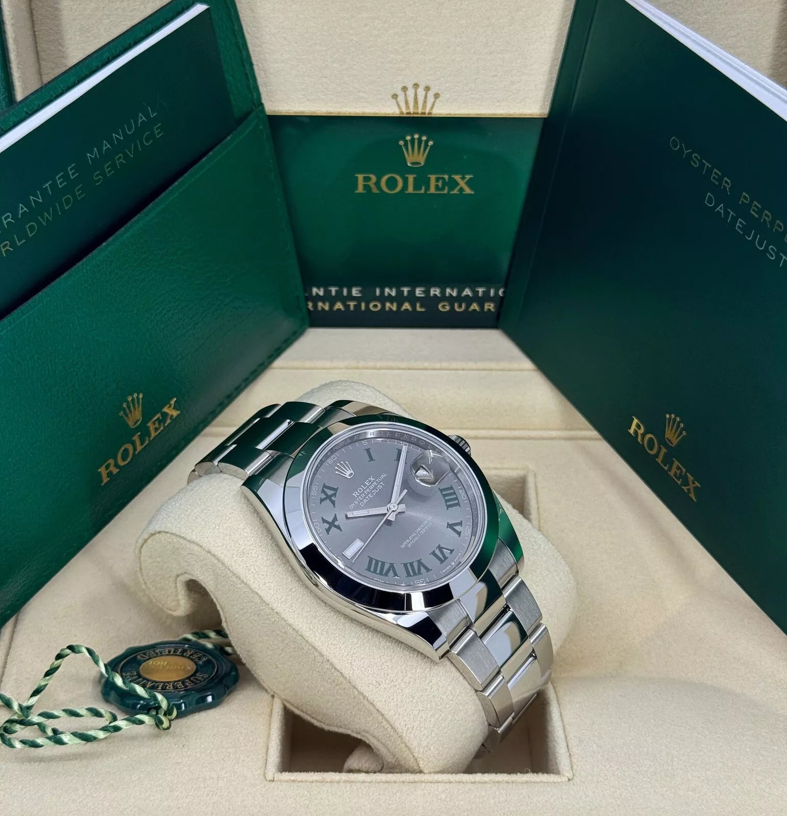 Rolex Datejust 41mm 126300 Slate Roman Oyster Stainless Steel Watch - Image 13