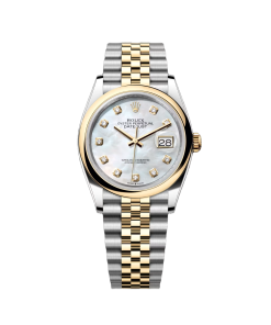 Rolex Datejust 126203 Mother-of-Pearl Diamond Dial 36mm Domed Bezel