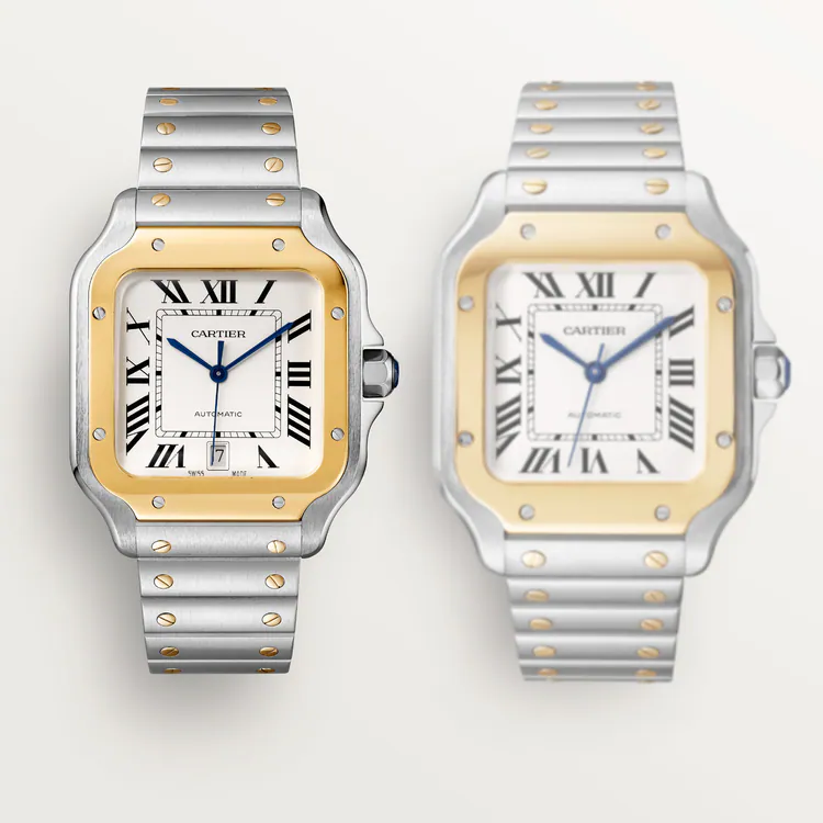 Cartier SANTOS Gold Mix 39mm - Image 11