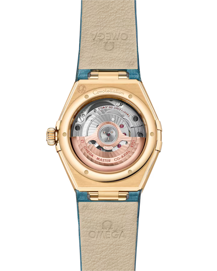 Omega Constellation Ladies' Selection 29mm yellow gold on leather strap 131.53.29.20.52.001 - Image 2