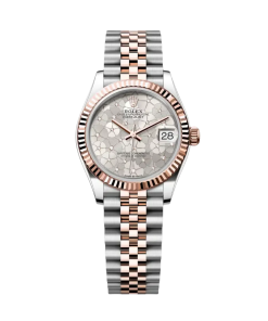 Rolex Datejust m278271-0031/0032 Silver Floral Motif 31mm Dial Oyster Bracelet Watch