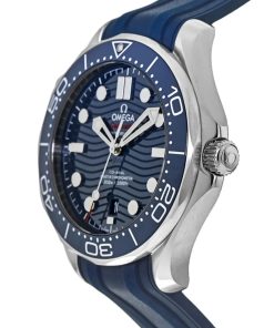 Alternative view of Omega Seamaster Diver 300M 42mm Blue Dial Stainless Steel Strap 210.32.42.20.03.001