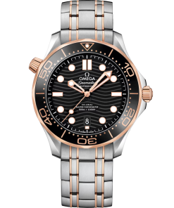 Omega Seamaster Diver 300M 42mm Black Dial Stainless Steel and Sedna�?18k Rose Gold Bracelet 210.20.42.20.01.001