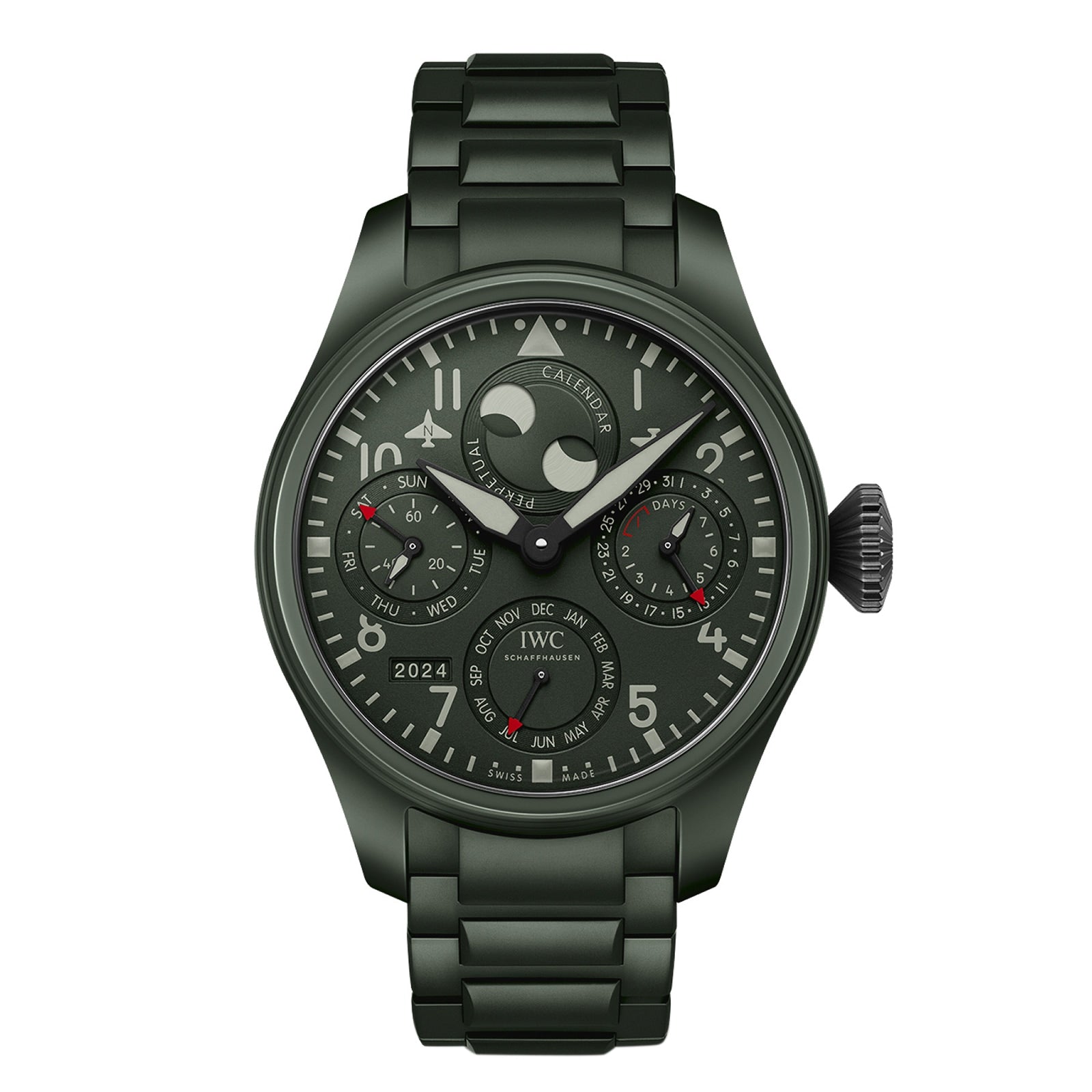 IWC Big Pilot's Watch Perpetual Calendar Top Gun Woodland 46.5mm IW503101