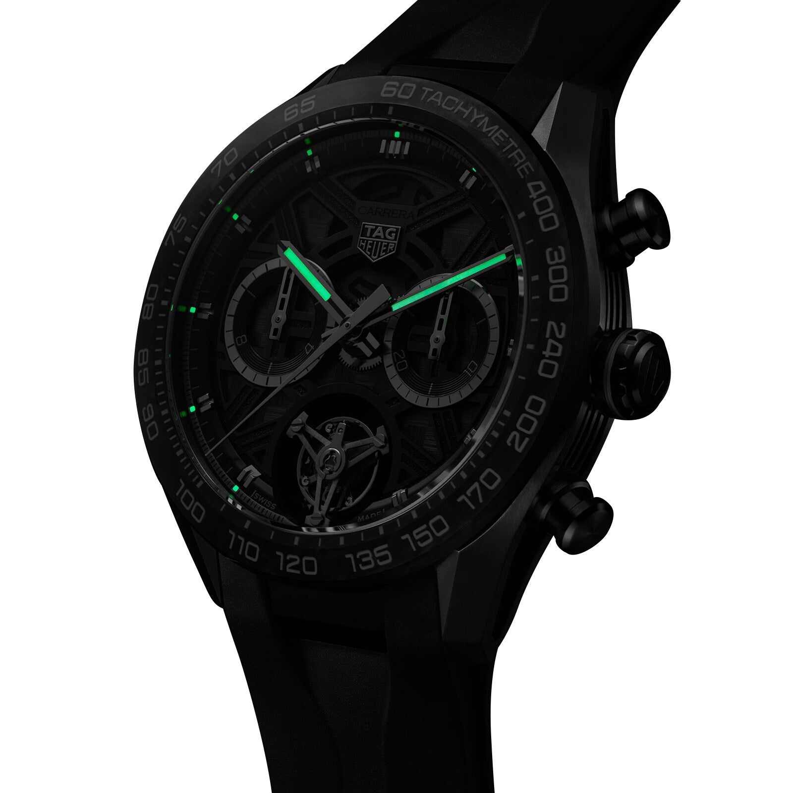TAG Heuer Carerra Chronograph Tourbillon Extreme Sport 44mm Mens Watch Black CBU5080.FT6272 - Image 2
