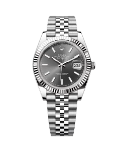 Rolex  Datejust 41mm 126334 Dark Rhodium Index Jubilee Stainless Steel