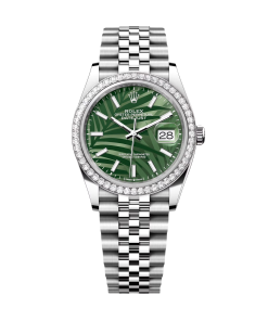 Rolex  Datejust 36mm 126284 Olive Green Dial Jubilee Bracelet
