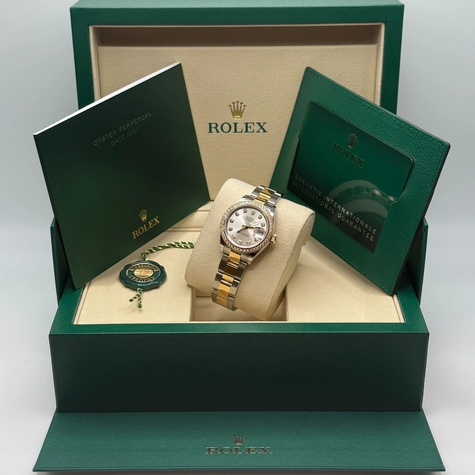 Rolex Lady-Datejust 28mm 279383RBR Silver Diamond Dial Yellow Rolesor Oyster Bracelet - Image 14