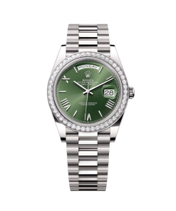 Rolex  Day-Date 40mm 228349RBR-0030 Olive Green Dial President Bracelet