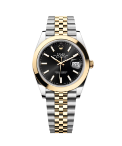 Rolex Datejust 41mm 126303 Black Index Jubilee 41mm Steel and Yellow Gold Mens Watch