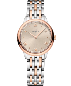 Omega De ville Prestige Stainless steel & 18K Sedna™Gold Lady's Watch 27.5mm 434.20.28.60.09.001