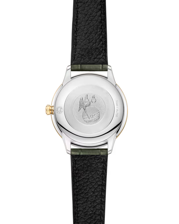 Omega De Ville Prestige 27.5 mm White Dial with Diamonds Stainless Steel and 18k Yellow Gold Strap 434.23.28.60.55.001 - Image 2