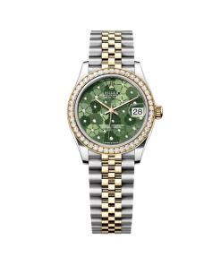 Rolex Datejust m278383-0031/0032 31mm Green Floral Dial Oyster Bracelet