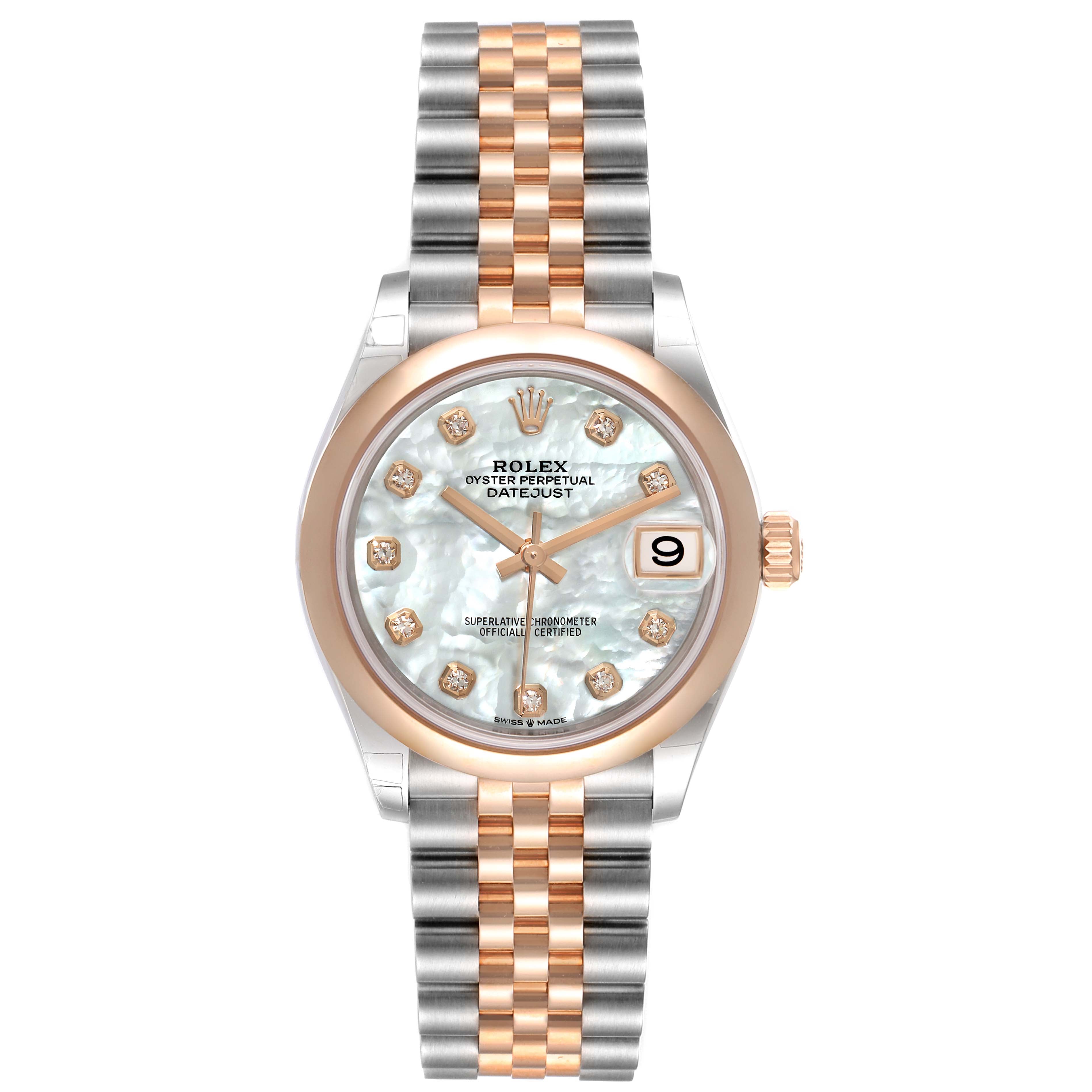 Rolex Datejust m278241-0025/0026 White Mother-of-Pearl 31mm Dial Oyster Bracelet Watch - Image 5