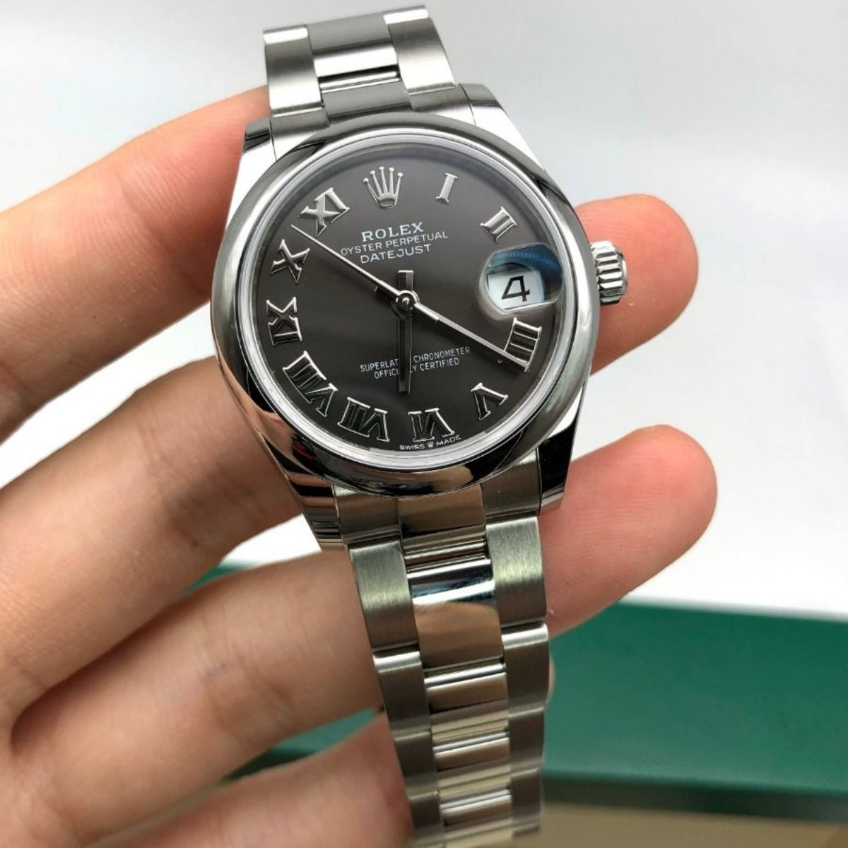 Rolex Datejust m278240-0015/0016 31mm Dark Grey Roman Domed Bezel Oyster Oystersteel - Image 10