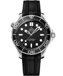 Omega Seamaster Diver 300M Black Rubber Strap Men's Watch 42mm 210.32.42.20.01.003