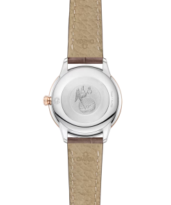 Alternative view of Omega De Ville Prestige Quartz 27.5mm Linen Diamond Dial Taupe Leather Strap Women's Watch 434.23.28.60.59.001